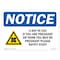 Signmission OSHA Sign, X-Ray In Use If You Are Pregnant W/, 24in X 18in Rigid Plastic, 18" W, 24" L, Landscape OS-NS-P-1824-L-19077 - alternate 1